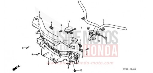 TUYAU DE GUIDON/REVETEMENT DE GUIDON PK50MR de 1994